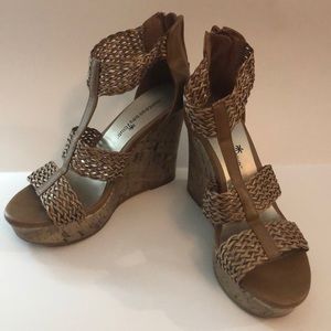 Montego Bay Club Tan Wedges Size 6